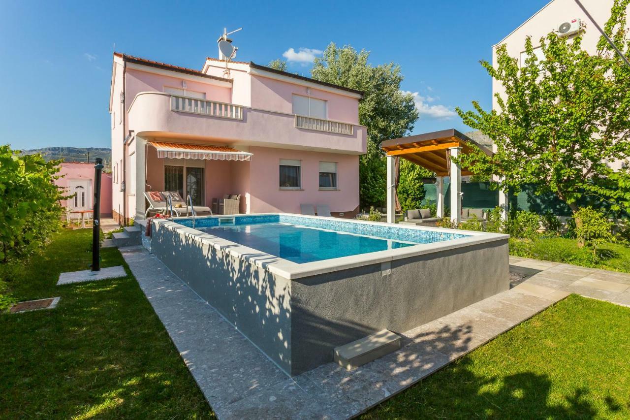 Villa Sweet Home Marija With Heated Pool Split Exterior photo