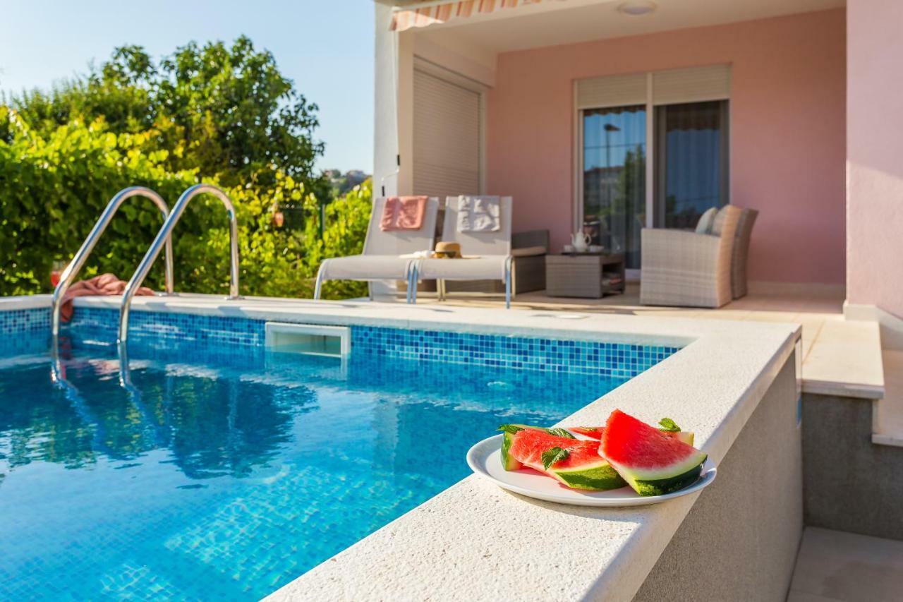 Villa Sweet Home Marija With Heated Pool Split Exterior photo